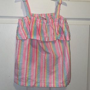 Girls SIZE 8 carters top. Pinks, white, and blue
